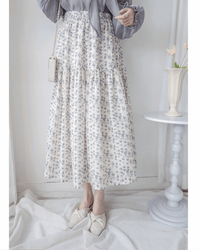 Floral Skirt 雪紡小碎花傘形裙 / SK8917