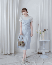 Floral Vest Dress 質感清新減齡碎花顯瘦吊帶長裙/ DS1088