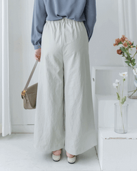 Stitched-Line Pants 棉質立體車線顯瘦寬腿西褲/ PT8477 (pre-order black)