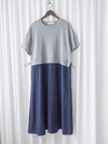 Ruffle Waist Dress 彈性橡筋Ruffle腰線拼接連身裙/ DS9986