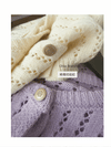 Olive Branches Cardigan 橄欖枝鈕扣通花織紋外套/ TP9127 (Purple sold out)