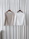 Boat Collar Top 防皺通花紋理船領上衣/ TP9117 (pre-order 3月5截單)