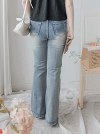 Vintage Flare Jeans 輕復古洗水喇叭牛仔褲/ PT8470