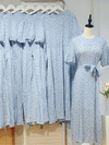 【現貨限量回歸】Tulip Dress 鬱金香印花晴空淺藍夏日連身裙/ DS9929