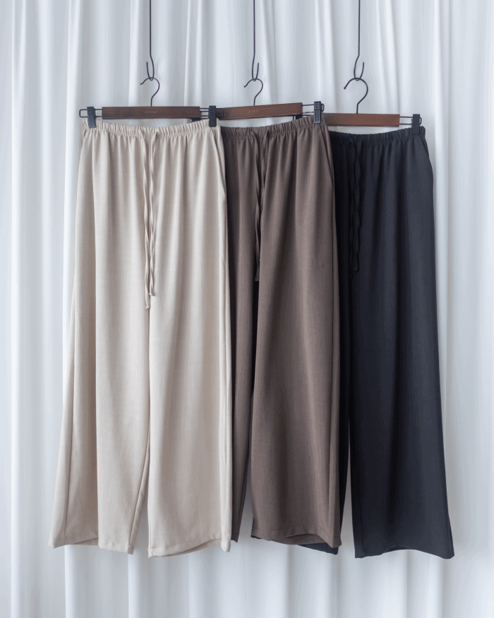 Fine Linen Pants 透氣防皺高質亞麻寬褲/PT8484