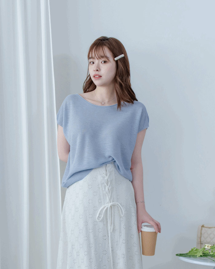 Breathable Knit Top 防皺透氣層次織線上衣/ TP9227