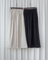 Linen-Cotton Skirt Pants 舒適麻棉仿真褲頭橡筋腰闊褲/ SK8932
