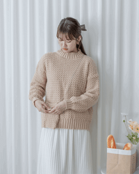 Knit Sweater Chain Bag Set 同織紋鎖鏈小包圓領針織衣套裝/ SE8105