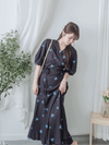 Bouquet Dress 藍色花束包式穿著連身裙/ DS9869