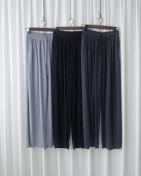Jersey Wide Leg Pants 彈性腰圍抗皺棉感闊褲/ PT8460