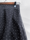 Snow Dot Skirt 黑色雪點飄逸半裙/ SK8902