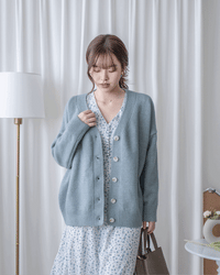 Cloud Knit Pastel Cardigan 柔霧毛感V領針織外套/ CD8155 (pre-order 1月25截單)
