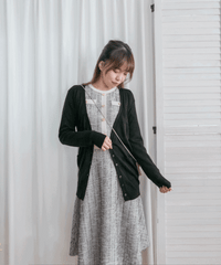 Thin Knit 溫柔百搭雙口袋薄針織中長外套, Cardigan / CD8121