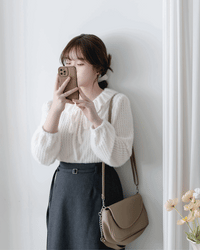 Snowy Top 軟糯領口蝴蝶結上衣/ TP9206 (pre-order 2月5日截單)
