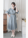Ruffle Dress 法式荷葉設計幾何領口連身裙/ DS9945 (pre-order)