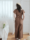 Effortless Ruffle Jumpsuit  顯瘦剪裁雙面綁帶連身褲/ SE8088 (pre-order 8月25截單)