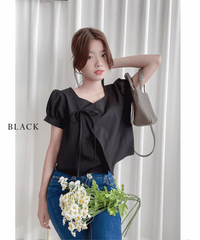 Victoria Blouse 多邊領口疊式衣身上衣/ TP9040