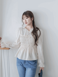 Adore Blouse 修身舒適彈性衣身假兩件上衣/ TP9186 (pre-order 10月9截單)