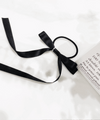 Black little Pearl ribbon, Hairband/ HA8119