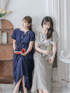 Square/Round neck Dress 簡約前後穿著修腰連身裙/ DS9983 (pre-order 9月7日截單)