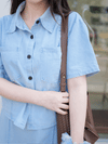 Denim Set 藍調漫遊牛仔兩件套/ SE8085