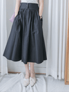 Button Skirt 腰封修腰設計口袋半裙/ SK8899 (black sold out)