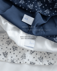 [intent label/intent製 ] Marguerite Chiffon Dress 瑪格麗特花束雪花連身裙/ DSA8005