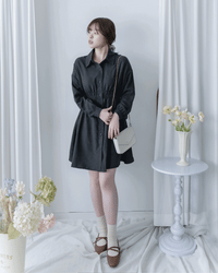 Cable Knit Vest Set 麻花針織背心收腰襯衫裙套裝 / SE8104