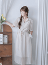 Rhombus Dress  菱形印花雪紡隨性口袋連身裙/ DS9987 (pre-order 9月7日截單)
