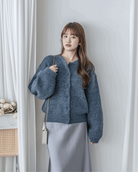 Mixed Knit Cardigan 綿綿顆粒感混毛針織外套或上衣/ CD8154