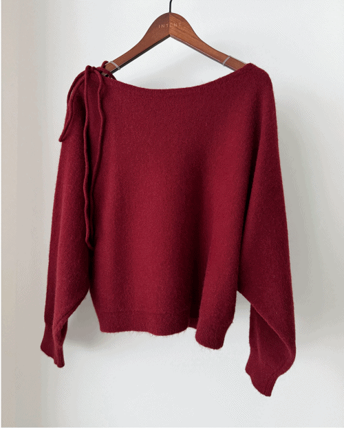 Ribbon Knit 船領幼帶氣質針織 / KT8195 (Pre-order 2月5日截單)