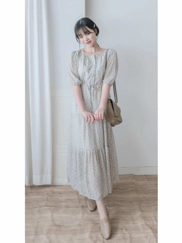Babybreath Dress 滿天星飄逸雪紡連身裙/ DS9867