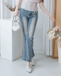 Slim Stretch Flared Jeans 高彈力顯瘦微喇叭牛仔褲/  PT8476 (Pre-order)