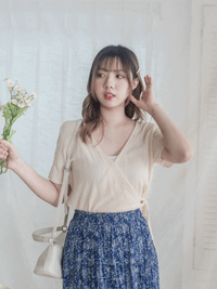 Wrap Knit Top 日常優雅針織綁帶上衣/ TP9174