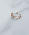 (售完即止) s925 純銀玫瑰金gemstone戒指, Rings/ RN8058