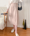 Side Pleated 側釦設計不規則半身裙, Skirt/ SK8797