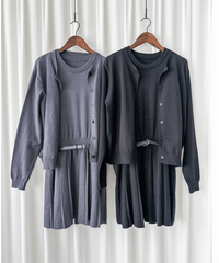 Sophie Set 活力優雅腰帶百褶套裝 （附送腰帶) / SE8095 （pre-order 11月24截單)