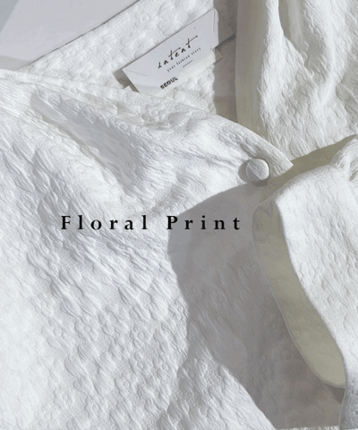 (質地超好) Floral Print 寬鬆oversize線條花花, Tee/ TP9008