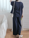 Minimal Navy Set 簡約拼色設計深藍套裝/ SE8084 (pre-order 8月25截單)
