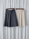 Ribbon Pleated Skirt 長度剛好腰身修身顯瘦百褶裙/ SK8876