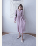 (韓國最後現貨 售完即止) Lavender Cotton Tree 薰衣草飄飄木棉花口袋連身裙, Dress/ DS9414