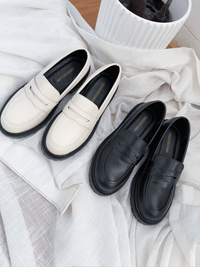 （比小白鞋更好襯) Platform Loafer 厚底樂福鞋/ SH8130