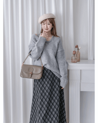 Vest Knit Set 軟糯毛絨背心上衣兩件式/ SE8103