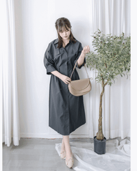 Zipping Dress 無肩線全拉鍊束腰連身裙或外套/ DS1022