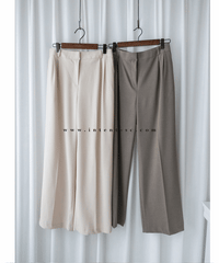 Chiffon Wide 寬鬆闊腳透氣顯腳長長西褲, Pants/ PT8382 (olive sold out)