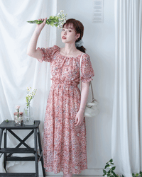 Patterned Crop Set 藝術印花短版花邊腰間套裝/ SE8115 （pre-order)