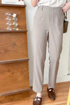 (全條彈性! 不貼修腳)Basic Comfy, Pants 彈性後橡筋小寬鬆修腳西褲/ PT8433 (部分碼數/色現貨)