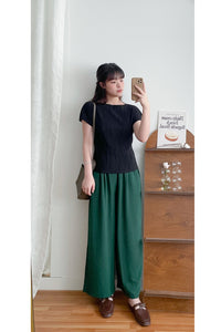 Wide Leg, Pants 輕身舒適半正式感寬腳裙褲/ SK8836(black sold out)