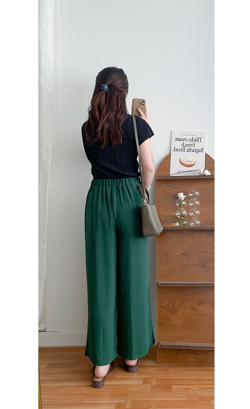 Wide Leg, Pants 輕身舒適半正式感寬腳裙褲/ SK8836(black sold out)