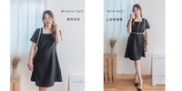 Coco Dress 方領假修腰膝上連身裙/ DS9853